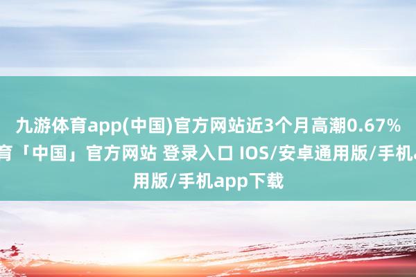 九游体育app(中国)官方网站近3个月高潮0.67%-九游体育「中国」官方网站 登录入口 IOS/安卓通用版/手机app下载