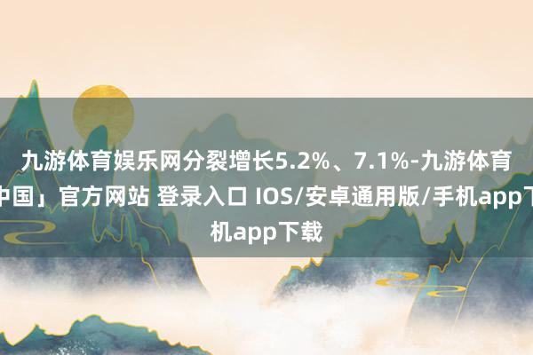 九游体育娱乐网分裂增长5.2%、7.1%-九游体育「中国」官方网站 登录入口 IOS/安卓通用版/手机app下载